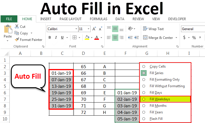 How To Autofill Numbers In Excel Shortcut - Printable Timeline Templates