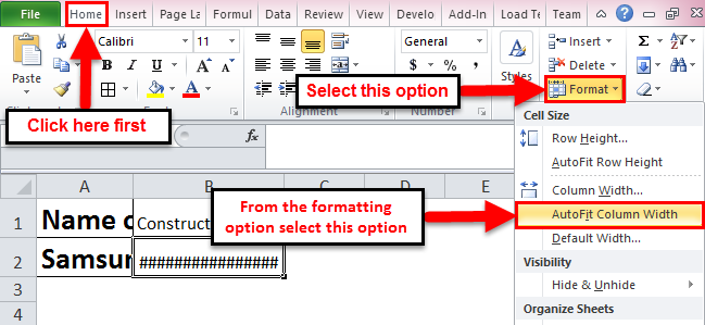 Autofit in Excel Methods to modify columns with Autofit