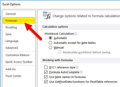 how to turn off circular reference in excel for mac