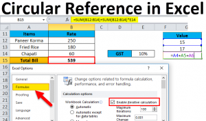 Circular Reference in Excel (Examples)