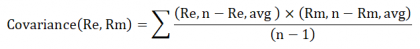 rate of return formula using beta