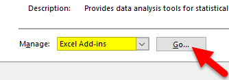 how to use data analysis tool in excel