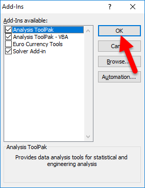 how to find data analysis tool in excel 2004