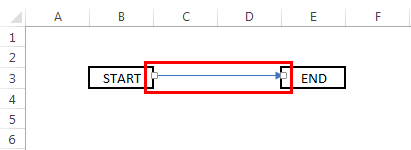 Drawing a line in excel example 2.4