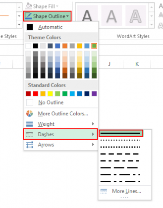 Drawing a line in Excel | How to Draw line in excel? (with examples)