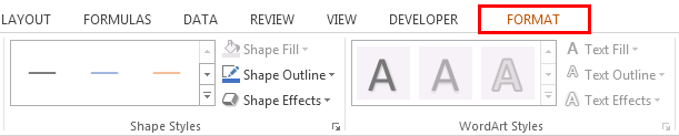 Drawing a line in excel example 4