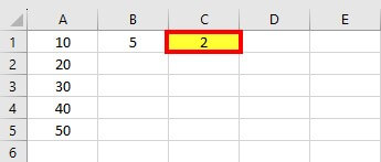 Divide in Excel-Eg2 step2-2