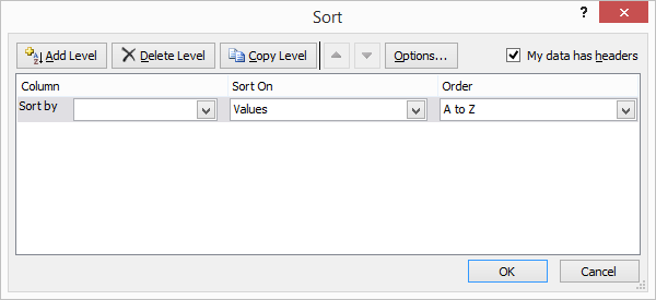 Excel Formula for Rank Example 1-3