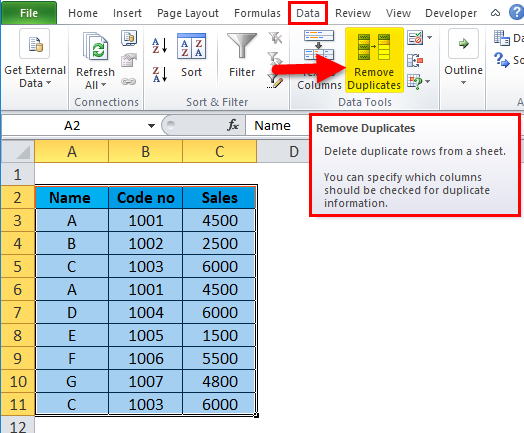 excel formula to remove duplicates in two columns