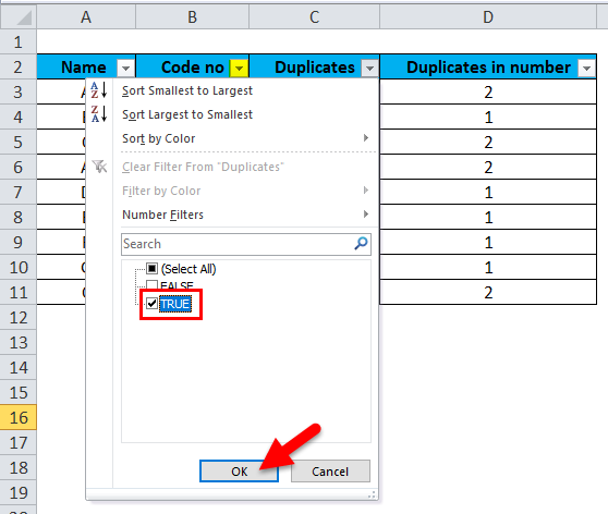 Excel Remove Duplicates Example 4-3-3