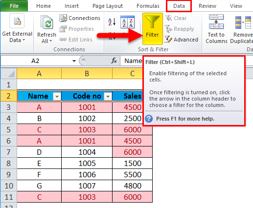 Excel Remove Duplicates Step 2-6