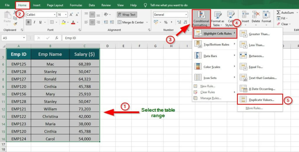 How to Find and Remove Duplicates in Excel | Educba