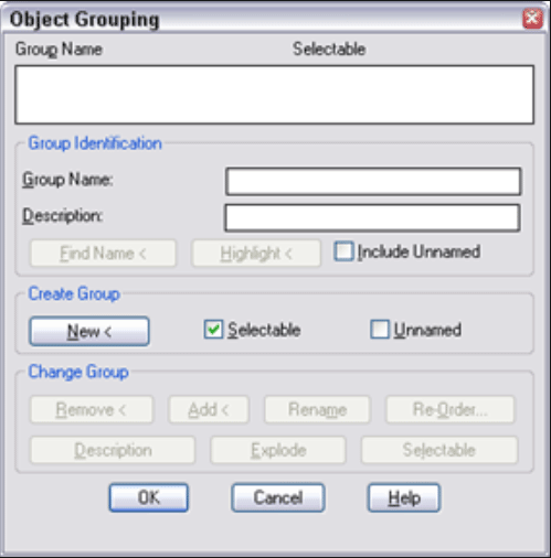 group command of the AutoCAD