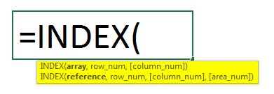 Merge Two Tables in Excel index formula.