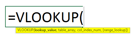 Merge Two Tables in Excel vlookup formula