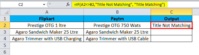 Not Equal To in Excel (Examples) | How to use Not To?