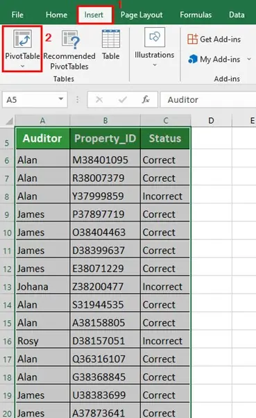 Pivot Table