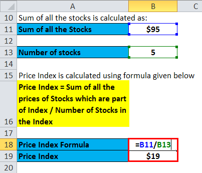 Price Index Example 1-4