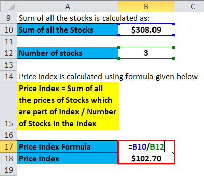 Price Index Example 2-4