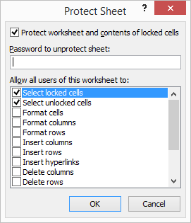 Protect Sheet Excel 2-2