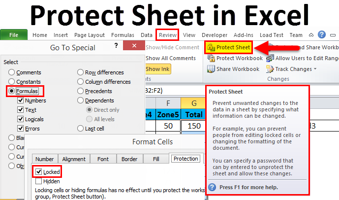 Protect Sheet In Excel | How To Protect Sheet In Excel With Examples