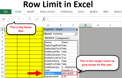 Row Limit in Excel | Steps & shortcut Keys to apply Row Limit