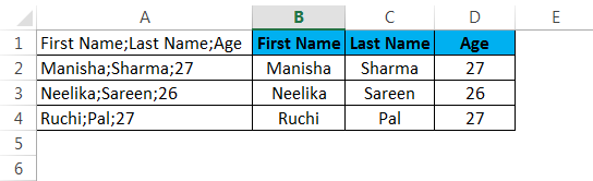 How To Separate Text Box In Excel