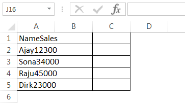 Separate text in Excel 2