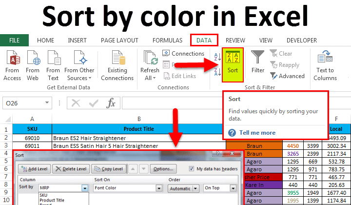 Excel Tips – Sort by Color