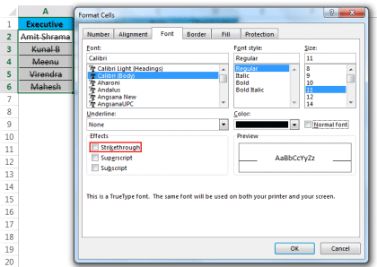 Strikethrough in Excel (Examples) | How to Strikethrough?