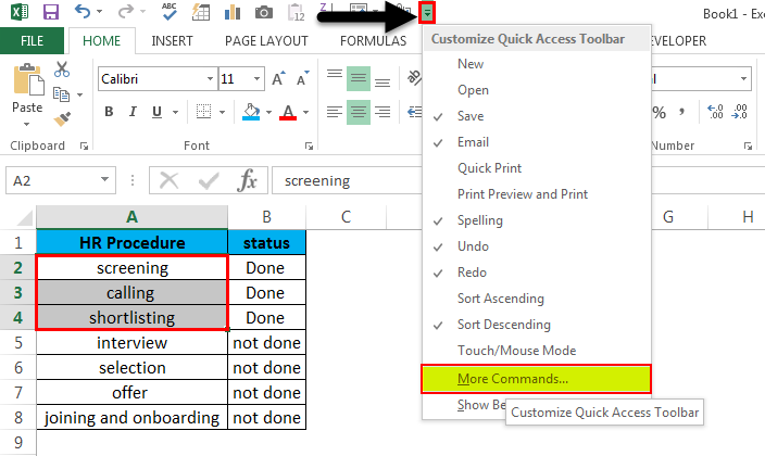 Strikethrough in Excel 5.1