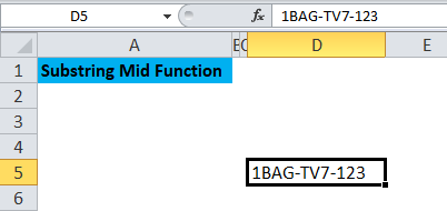 Substring Mid Function 1