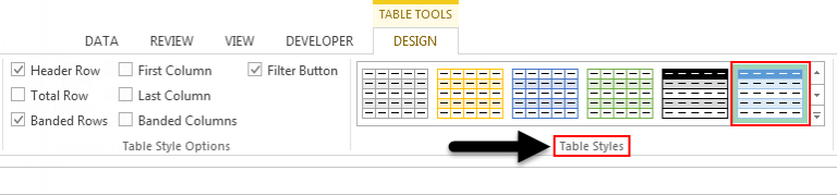 Table Styles in Excel (Examples) | How to Apply Table Styles?