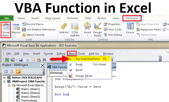 visual basic in excell