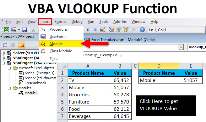 How To Insert Vlookup Formula In Excel Vba