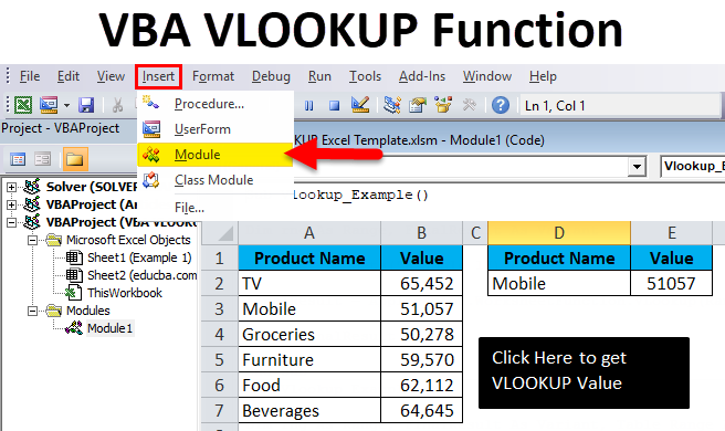 VBA VLOOKUP In Excel How To Use VBA VLOOKUP Function In Excel 