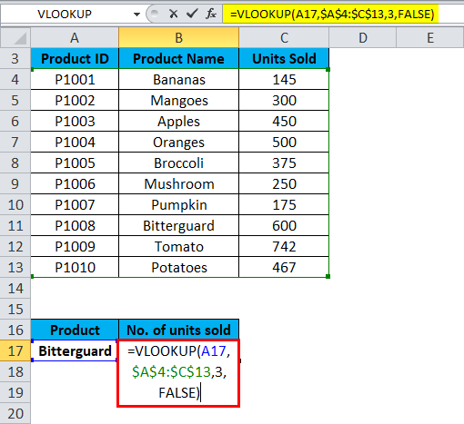 VLOOKUP Errors Example 1-3