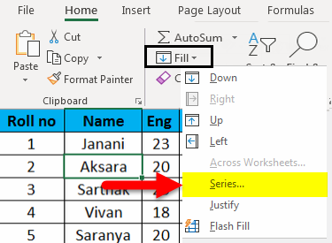 Auto numbering in Excel example 2-3
