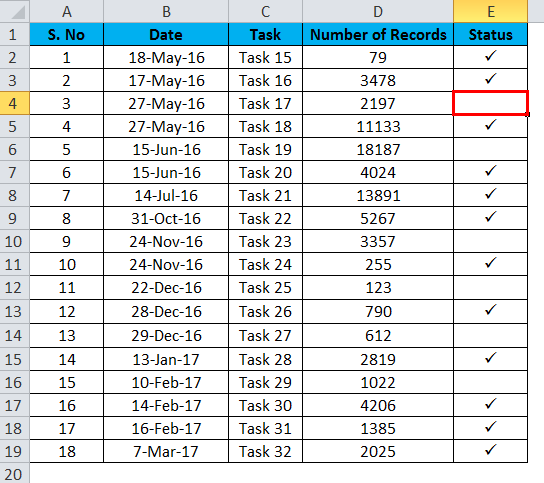 Checkmark Example 1-2