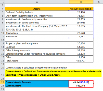 Current Assets Formula Calculator Excel Template Current Assets Formula Calculator Excel Template