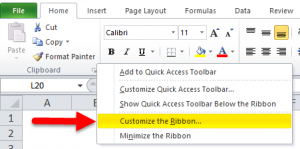 how to find developer tab in excel 2010