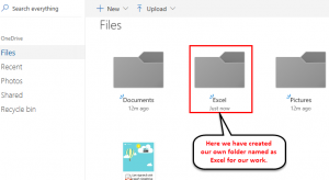 are microsoft docs and excel in onedrive