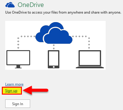 Excel OneDrive Step 1-5