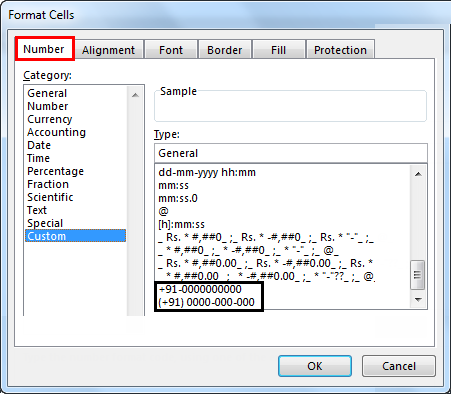 Формат телефона. How to format Phone.