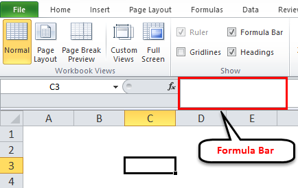 Formula bar example 1-1