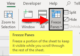 Freeze Panes