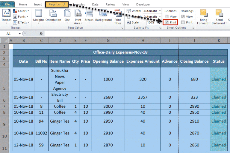 Gridlines in Excel | How to add and remove Gridlines in excel?