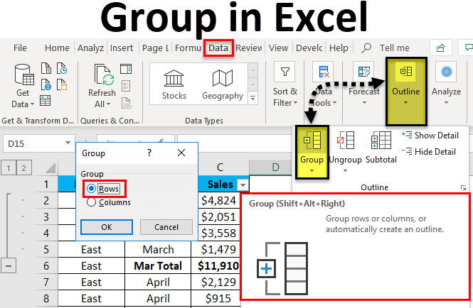Group In Excel Uses Examples How To Create Excel Group 