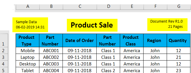 Header And Footer In Excel How To Add Header And Footer 7620