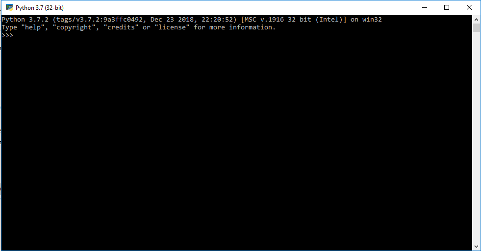 Once Python is installed